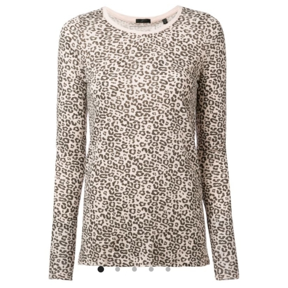 Revolve ATM burnout cotton long sleeve knit top - Picture 8 of 8